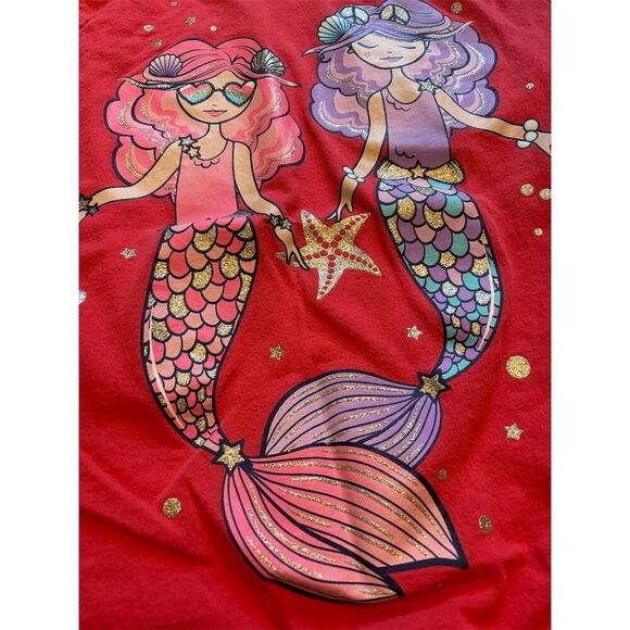 The Children's Place Girls T-Shirts Size L (10/12) Mermaid Watermelon - Picture 8 of 9